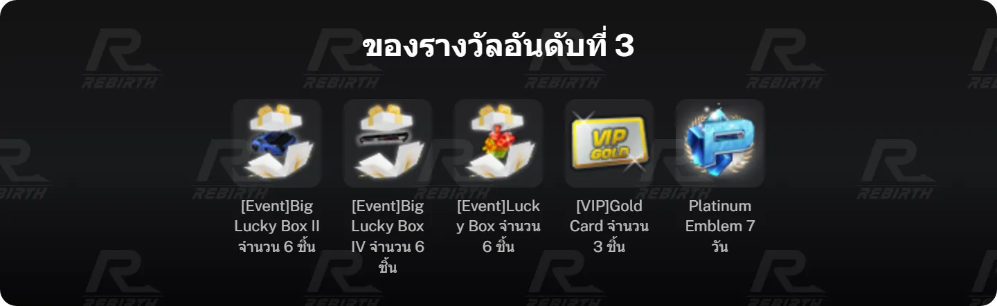 ของรางวัลอันดับที่ 3