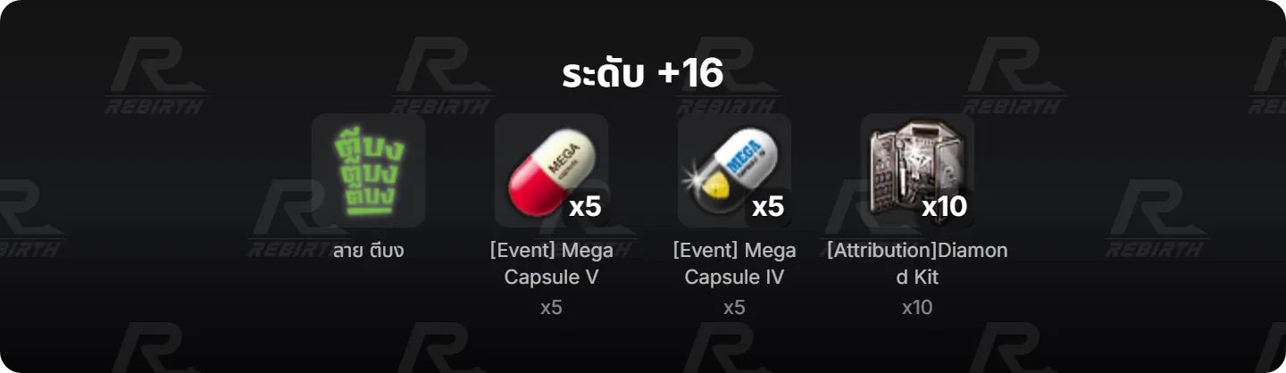 ระดับ +16