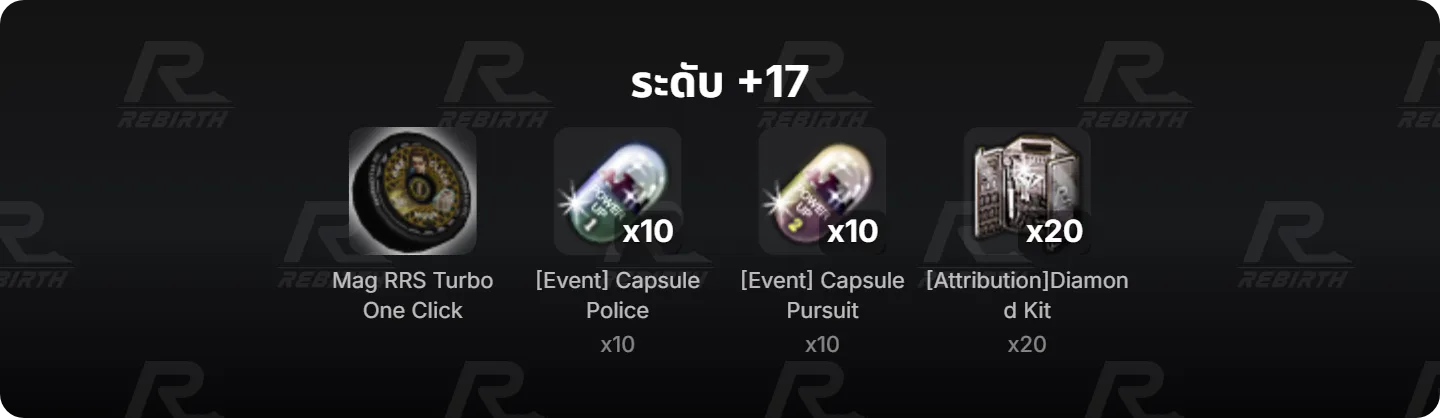 ระดับ +17