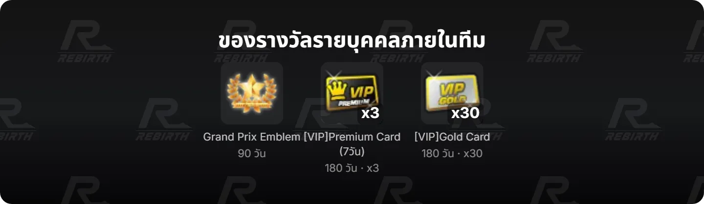 Grand Prix Emblem, [VIP]Premium Card (7วัน), [VIP]Gold Card