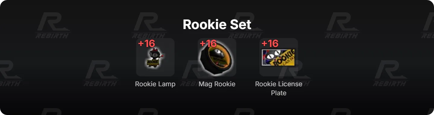 Rookie Lamp, Mag Rookie, Rookie License Plate